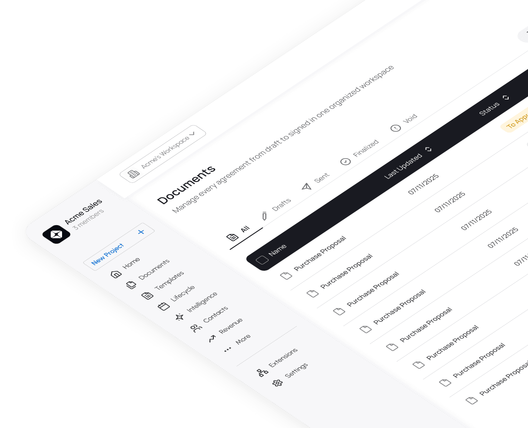 OnyxDoc platform mockup